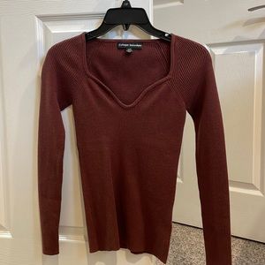 Catherine MaLandrino Brown Long Sleeve Shirt